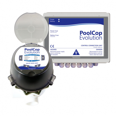 PoolCop Evolution 1½” rd met web module en temperatuursensorkit uitgevoe